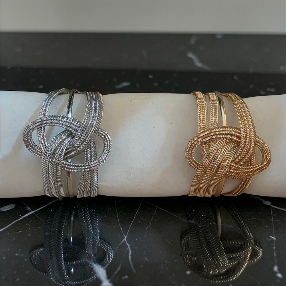 Silver Or Gold Knot Bracelets
